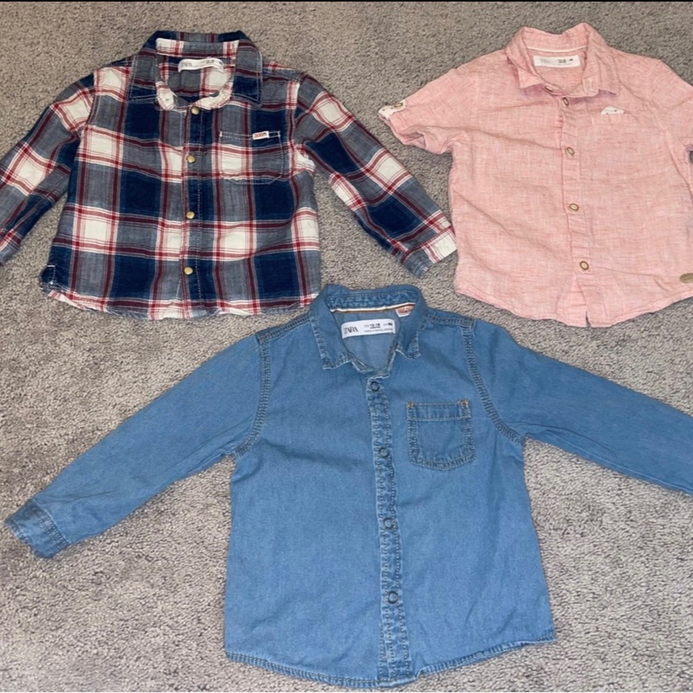 Zara baby boy tops bundle 12-18 months